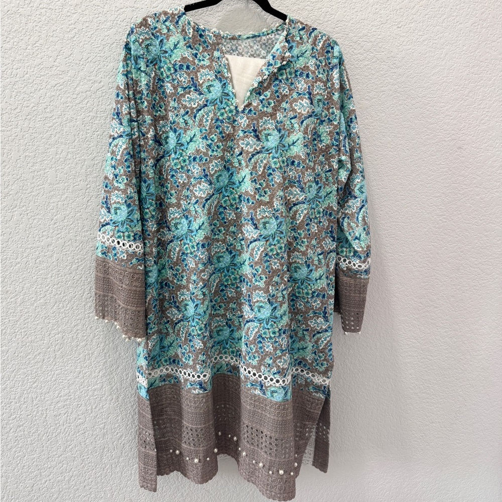 Floral Patterned 2 piece Women’s Dress for Eid/Party wear